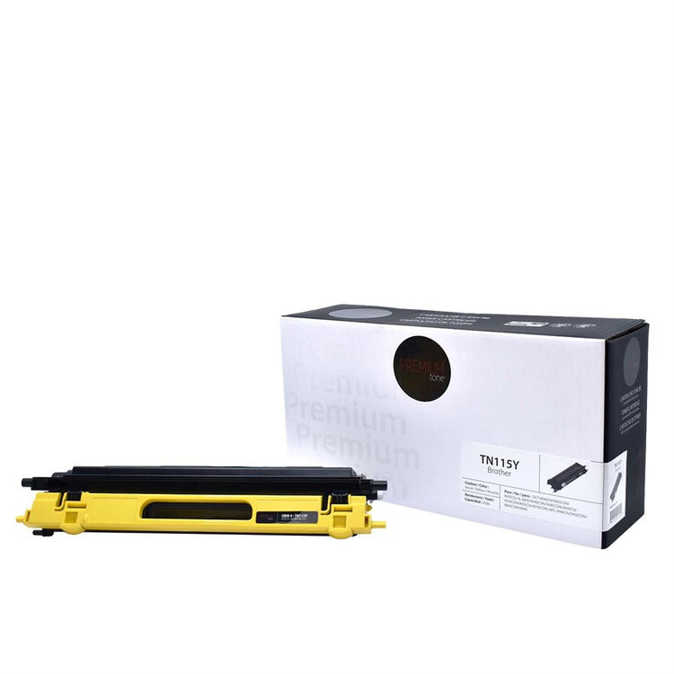 Refurbished BROTHER TN-115Y Yellow Toner Cartridge - Cartouches Certifiées